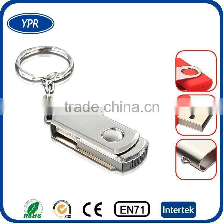 Bulk Promotional custom swivel 2GB 4GB metal USB flash drive 2gb
