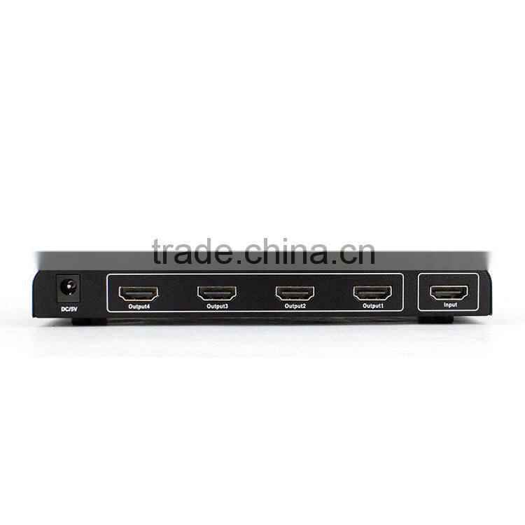 Hot sales HDMI splitter 1 in 4 out with 1080P resolution