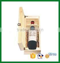 Rectangular wooden wine box