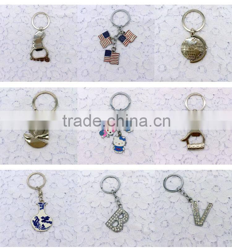 Custom English letters Metal Keychains
