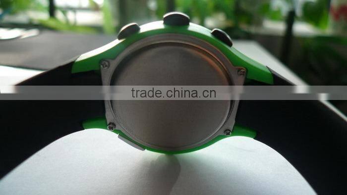 Water resistant finger sensor heart rate watch pulse digital slap wrist watch