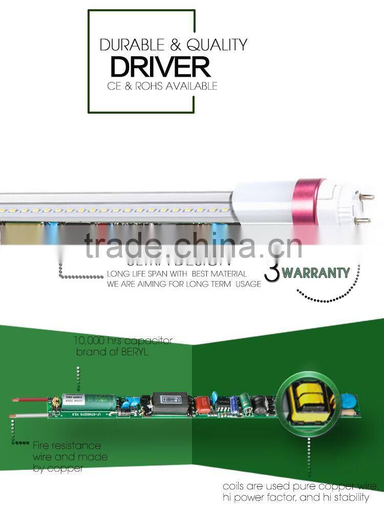 various led tube light 2ft 4ft 5ft 6ft SMD2835 for super maket