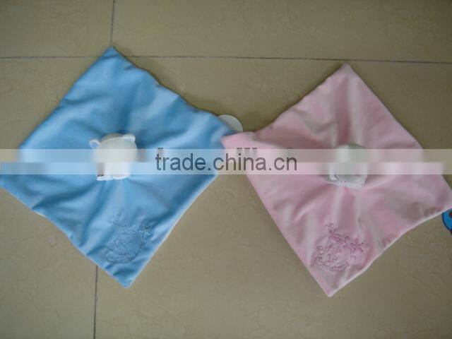 baby plush blanket/plush baby blanket/baby blanket with plush bear