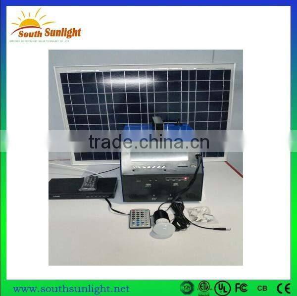 New design China 50W TV portable solar power system or solar energy home system with tv in a low price
