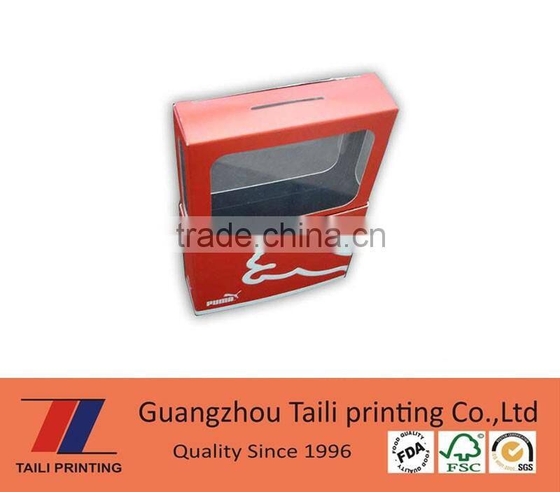 Wholesale custom transparent donation boxes