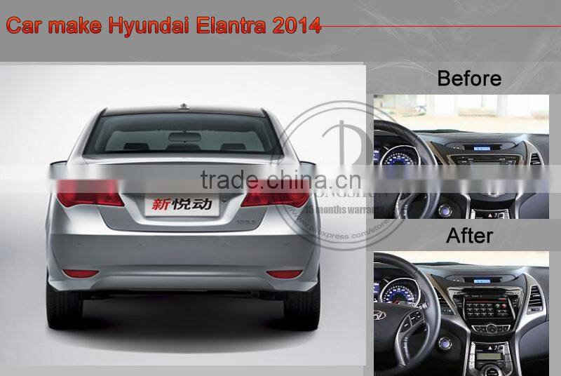 8" Hyundai Elantra 2014 pure android 4.2.2 car DVD GPS with WIFI/3G