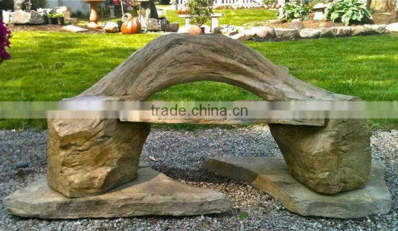 2016 Walden New Product Cast Stone Magnesium Oxide Patio Furniture Garden Bench