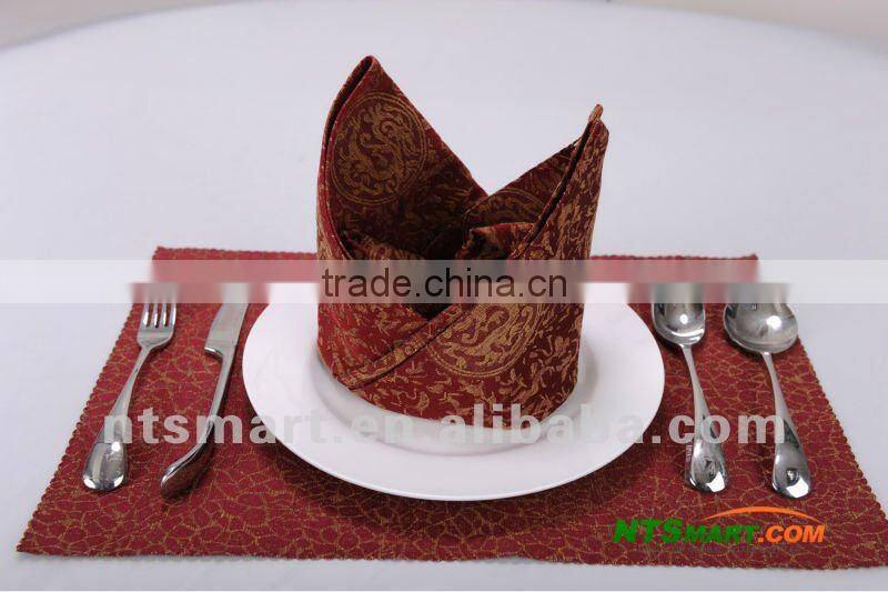 polyester jacquard hotel table napkin
