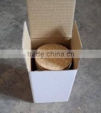 Cafe kitchen high borosilicate glass keep fresh sealed bottle jar canister with wood lid