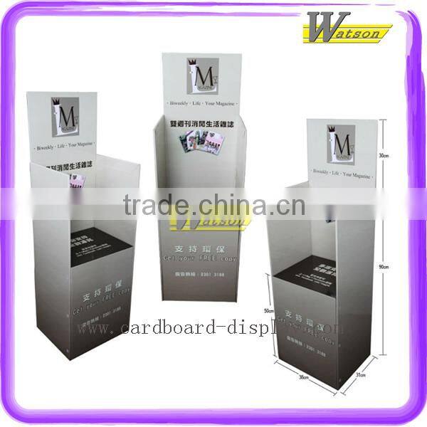 hot sale custom design newspaper and magazine corrugated display stand