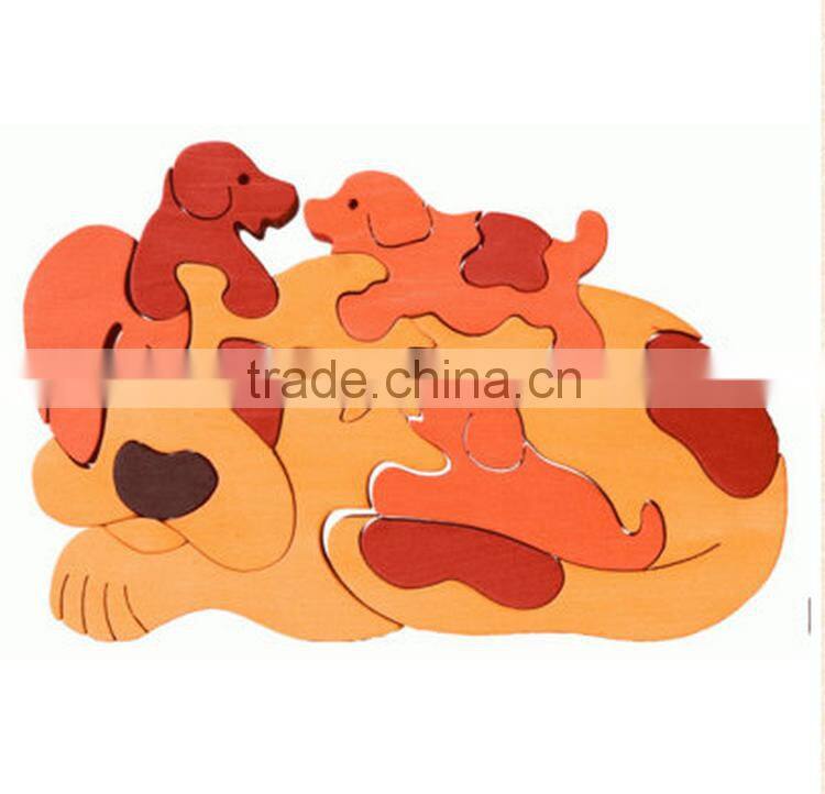 2016 Hot Sale Product Kids Intelligent Wooden 3d Puzzle OEM/ODM Educational Game Toy Jigsaw Puzzle for Children