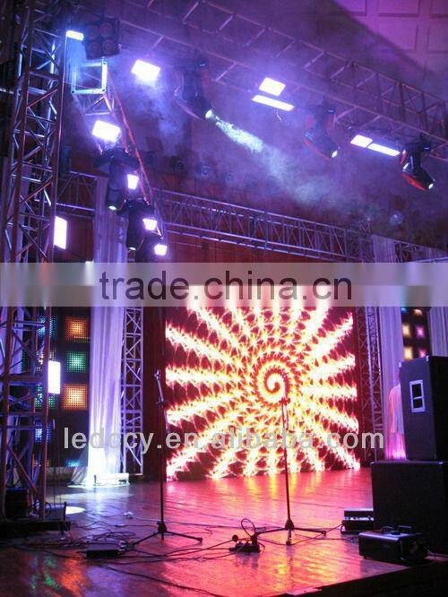 Shenzhen factory P16 create full color China alibaba outdoor LED curtain display screen led full color curtain grid led screen
