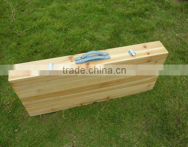 wooden garden folding table