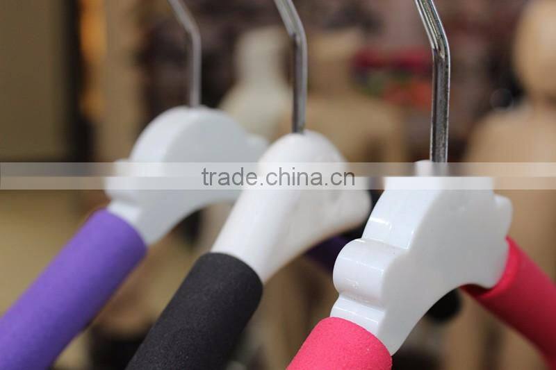 Xu Feng child cheap colorful plastic hanger with sponge factory 801B