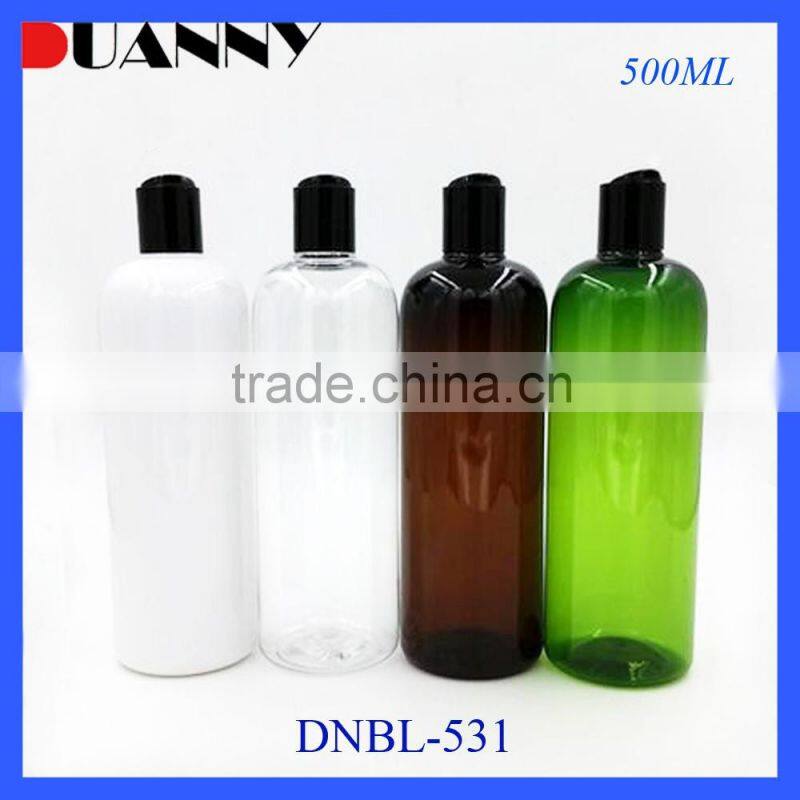 EMPTY 250ML 500ML ROUND PET PLASTIC SHAMPOO BOTTLE WITH PUMP