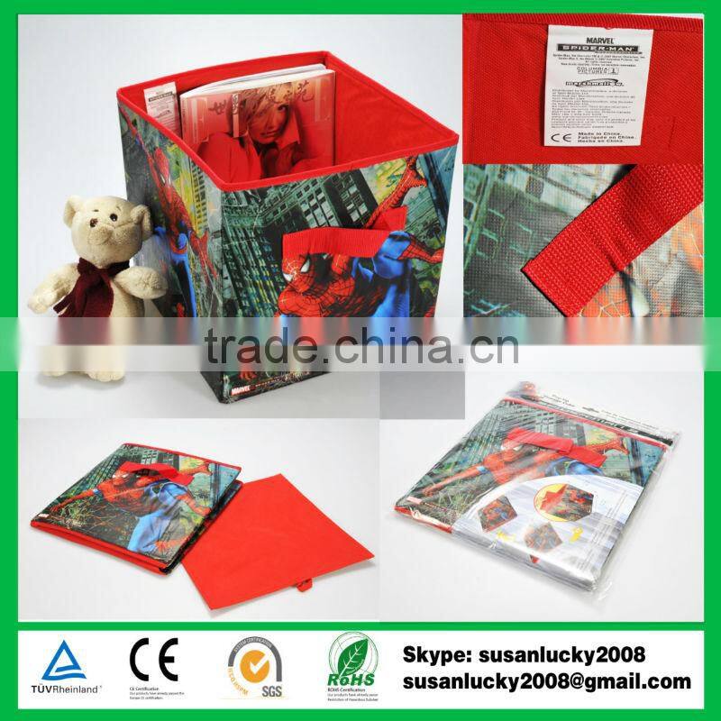 High Quality Folding Non-Woven Storage Ottoman/Stool with Imprint Logo (diectly from factory)