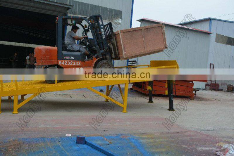 Hontylift truck unloading ramps