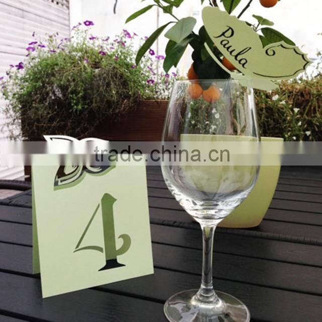 Elegant & charming purple butterfly themed laser cut table card for wedding