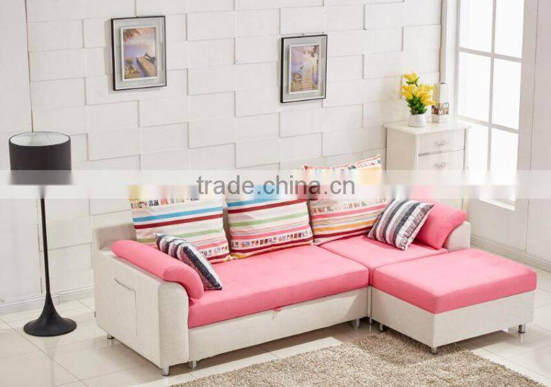 folding corner sofa cum bed with storage