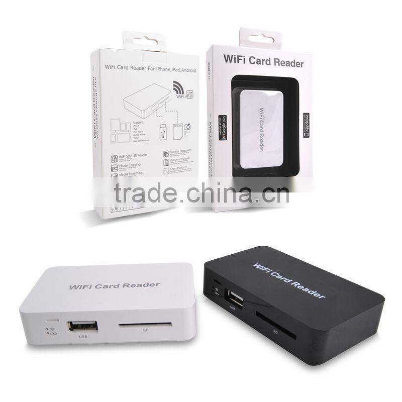power bank WIFI stash connection kit portable wireless card reader for iphone/samsung/ smart phone