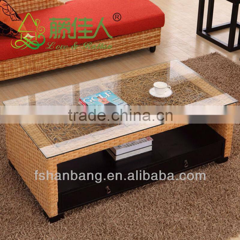 Cane Coffee Table - Brand New