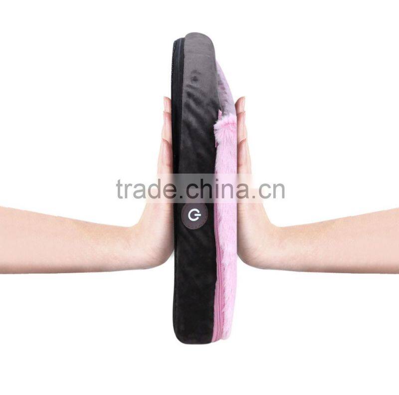 Vibrating electric foot warmer and massager