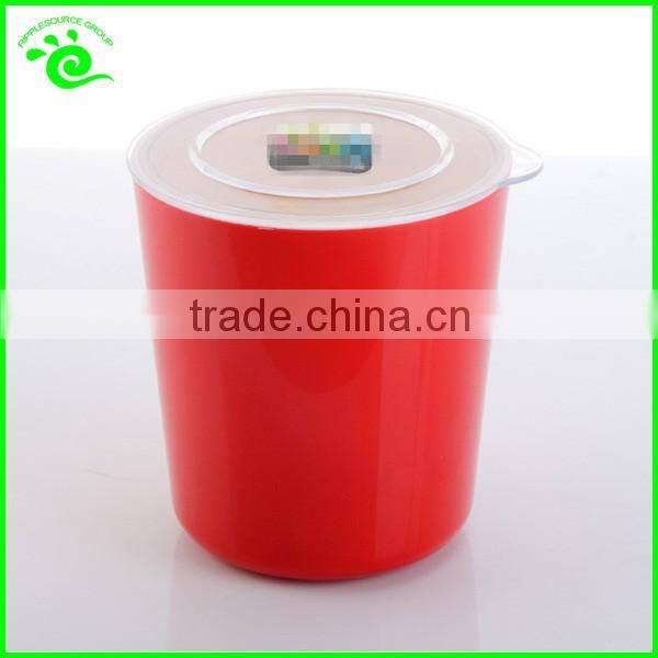 Clear Plastic Cylinder Food Container Set With Lid