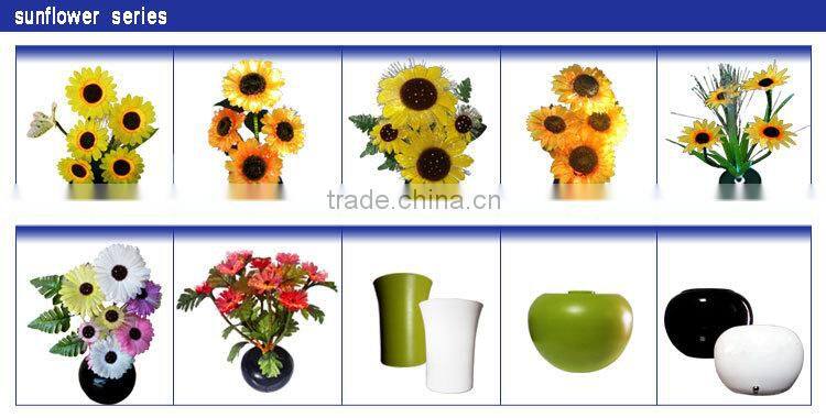 Indoor decoration wedding supplies illuminated fiber optic sunflower