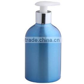 Empty refillable cosmetic aluminum airless lotion bottle 350ml