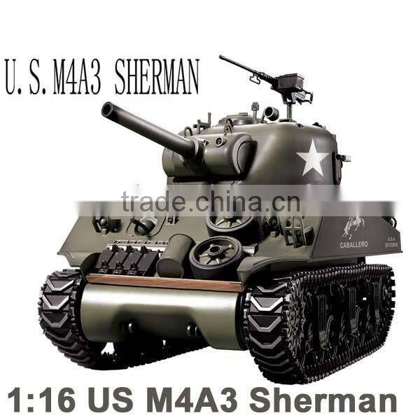 US rc sherman tank henglong rc tank 1:16 sherman tank