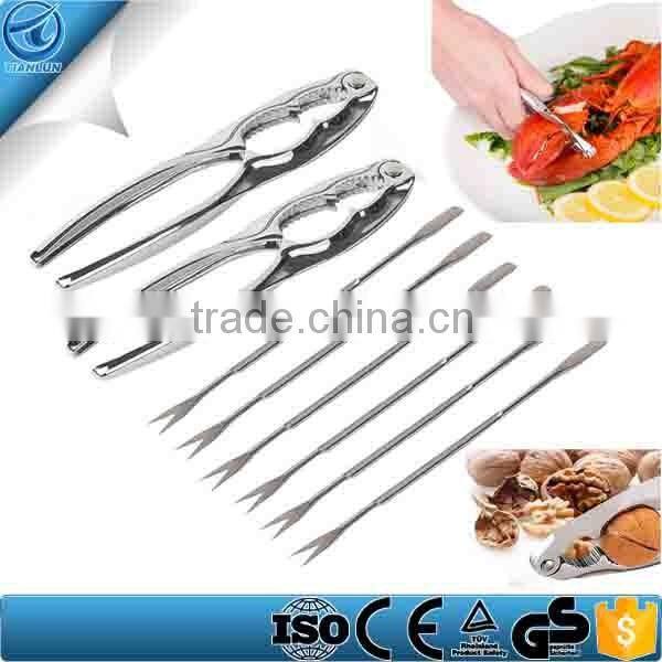 8-Pieces Seafood Tool Kit With Lobster Crackers And Forks Set