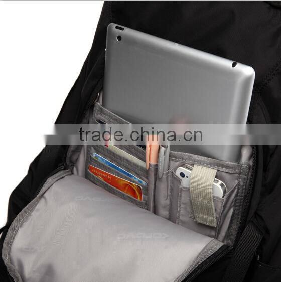 2015 Alibababa China Wholesale Anti-theft Black hiking / school/Sport Backpack