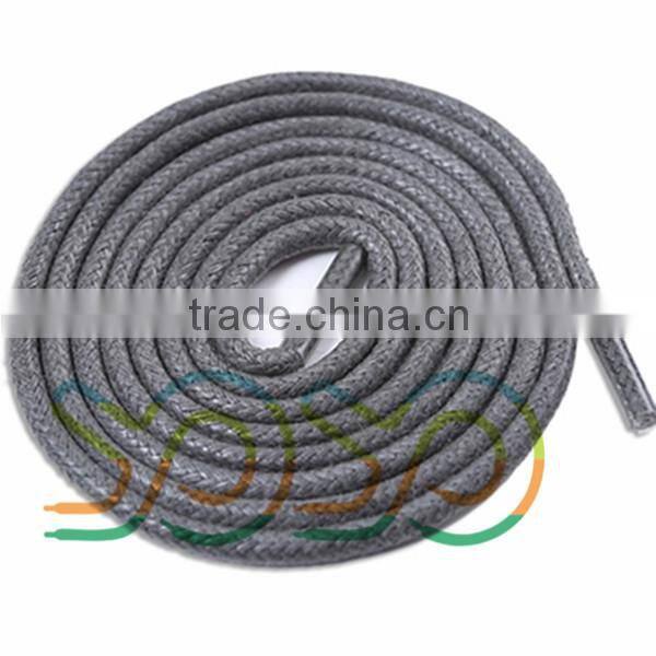 2015 Wholesale Round 100% Cotton Shoe Lacs for Dress Shoes Or Boot Shoes With High Quality And Mini Order Accept