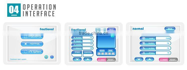 High energy CO2 Laser fractional dark circles removal skin rejuvenation machine