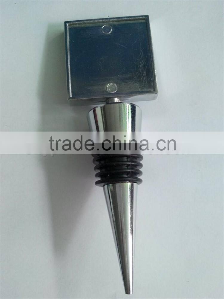 Popular Blank Square shape Bottle Wine Stopper