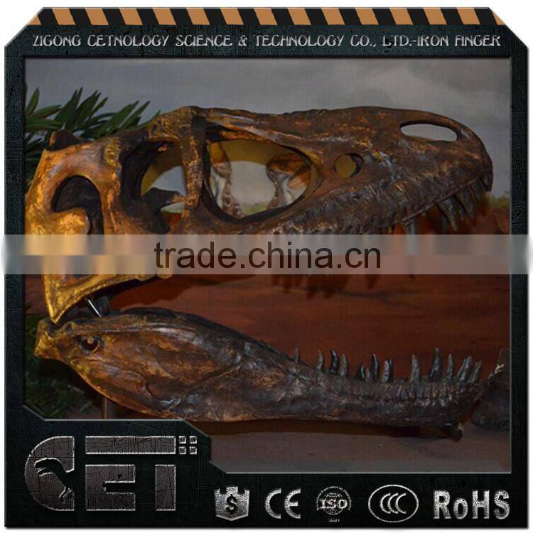 Hot sale realistic fiberglass dinosaur skeleton model