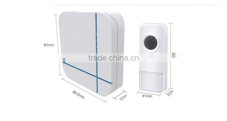Long Range Waterproof Smart Wireless Doorbell AC/DC Plug-in Digital Wireless Doorbell 52 Chimes Door Bell