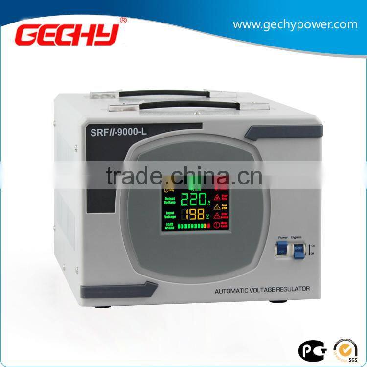 SRFII-9000-LED Desk type Relay control type stabilizer LED digital display full automatic AC voltage regulator