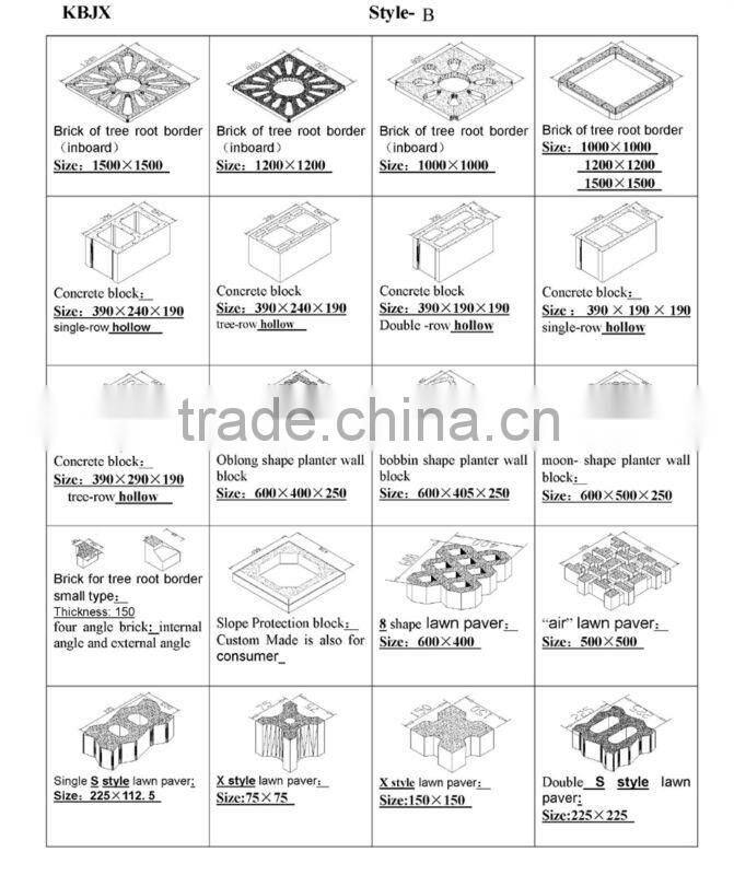 KBQ4-32 manual interlocking brick making machine