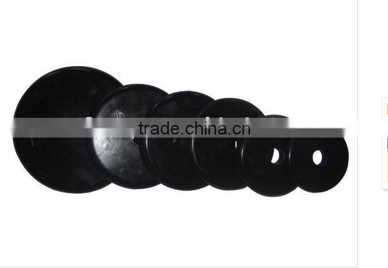 black paint plates weight lifting rubber barbell plate
