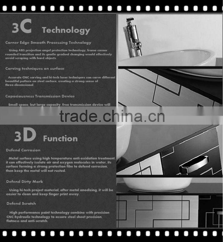 stainless steel bathroom vanity