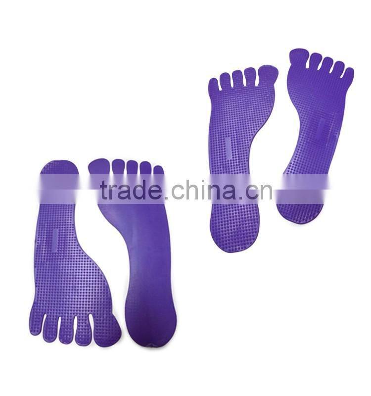 6 Colors Pair/Set TPR Sports FOOT MARK