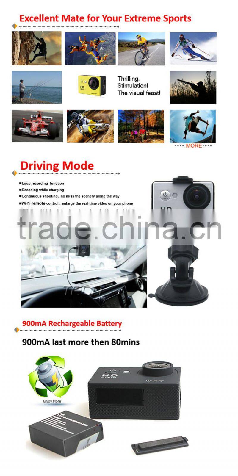 Wi-Fi 1080P Action Camera