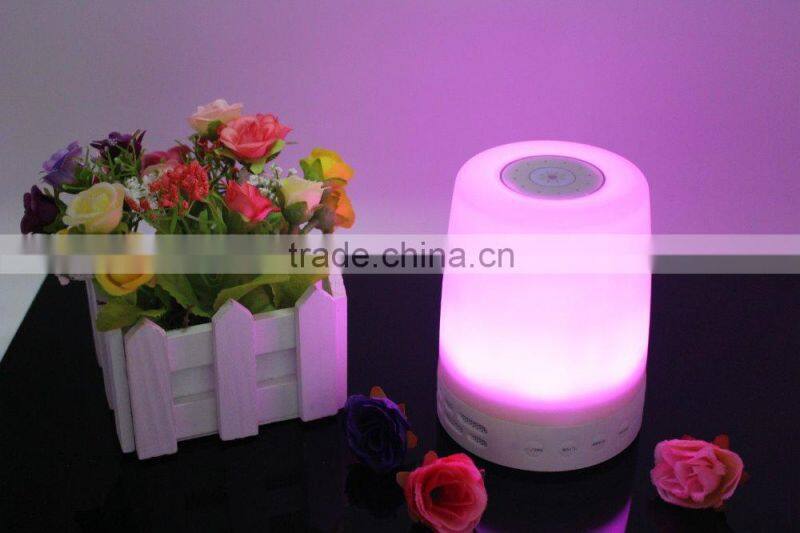 2016 AJ99 Wireless Touch Sensor Color Changing Led Table Desk Night Lamp With Portable Mini Speaker Bluetooth