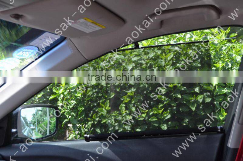 Folding car sunshade, mesh fabric