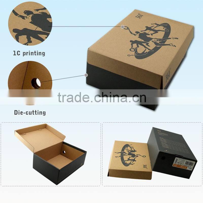 OEM Printed Custom Corrugated Cardboard Shoe Box Wholesale
