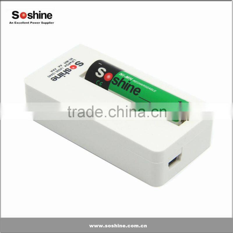 1pcs Li-FePO4 14500 10440 (3.2V) /Ni-MH AA AAA (1.2V) Intelligent Charger by Soshine