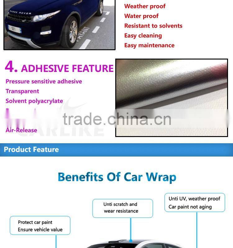 1.52x15M 5x49FT Stretchable Removable Self Adhesive Velvet Touch Film
