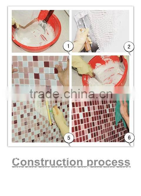 irregular shape blue color washroom material crystal glass tile