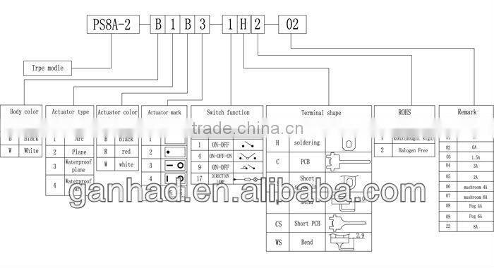 Single Pole 12v led rocker switch